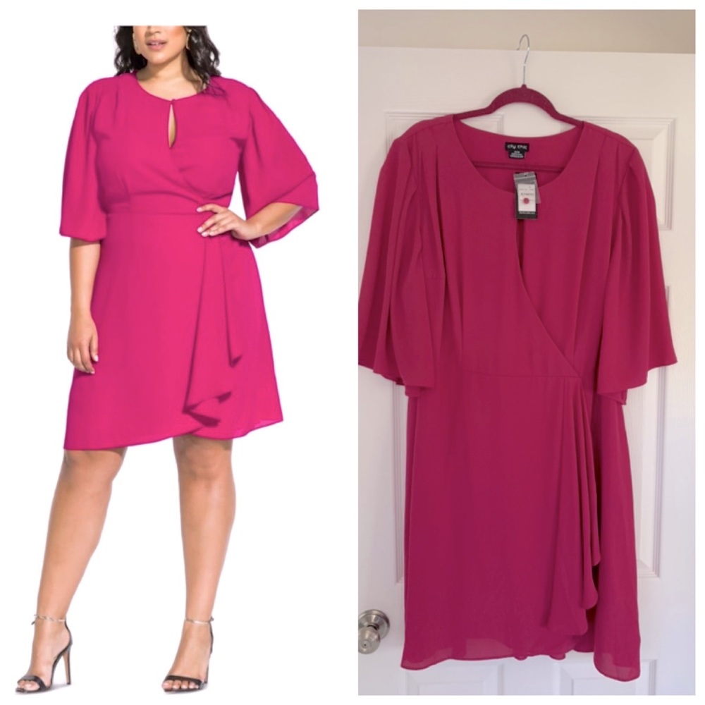 CityChic new with tags size 18, Jolie faux wrap dress
